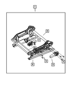 5135282AA - Interior Trim: Power Seat Adjuster, Passenger for Mopar Image