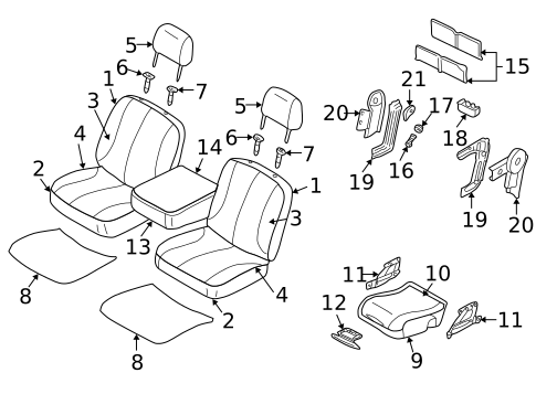 Front Seat Components for 2005 Dodge Ram 1500 #1