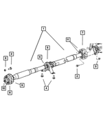4593546AB - Propeller Shafts and U-Joints: Drive Shaft for Mopar Image