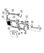 68346812AB - Interior Trim: Foot Well Lamp for Mopar Image