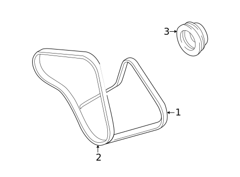 Belts & Pulleys for 2006 Acura MDX #0