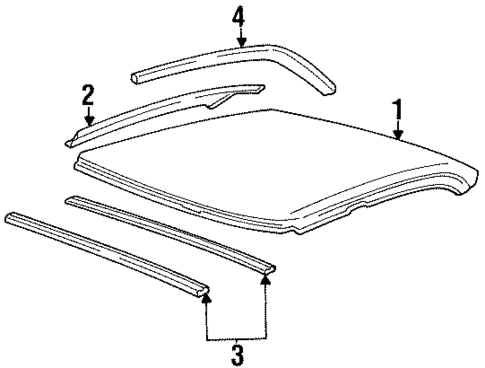 Roof & Components for 1997 Buick LeSabre #0