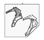 701001G2A1 - Body: Quarter Panel Assembly for Kia: Rio5 Image