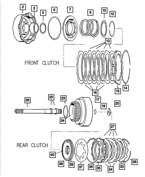 Gear Train for 2001 Dodge Dakota #0