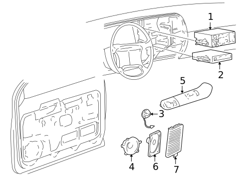 Sound System for 1999 Chevrolet C2500 #0