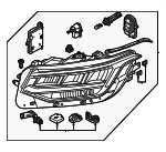 5NL941036A - : Headlamp Assembly for Volkswagen: Tiguan Image