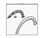 12841668 - : Fender Trim Plate 9-3X for Saab: 9-3X Image