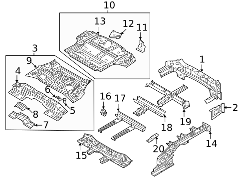 Rear Body & Floor for 2024 Kia Sorento #2