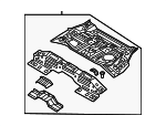 65520P2550 - Body: Floor Pan Assembly for Kia: Sorento Image