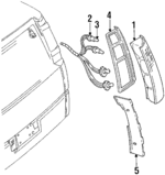 5977139 - Electrical: Tail Lamp Assembly for Oldsmobile: Silhouette | Pontiac: Trans Sport Image