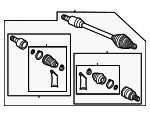 3Q0407271CF - Suspension: Axle Assembly for Audi Image