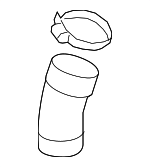 3QF145838C - Cooling System: Rear Hose for Volkswagen Image