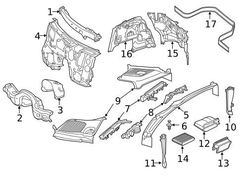 Cowl for 2022 Mercedes-Benz GLC 43 AMG&reg; #0