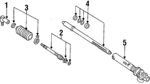 Steering Gear & Linkage for 1989 Mercury Tracer #2
