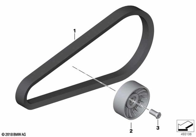 24828395830 - Automatic Transmission: Drive Belt for Cvt -  for BMW-Motorrad Image image