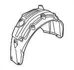 51717351455 - : Splash Shield for BMW: 530e, 530e xDrive, 530i, 530i xDrive, 540d xDrive, 540i, 540i xDrive, M5, M550i xDrive Image