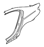 41007437519 - Body: Quarter Panel for BMW: 530e, 530e xDrive, 530i, 530i xDrive, 540d xDrive, 540i, 540i xDrive, M5, M550i xDrive Image