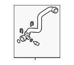 4H0121055AB - : Lower Hose for Audi: A8 Quattro Image