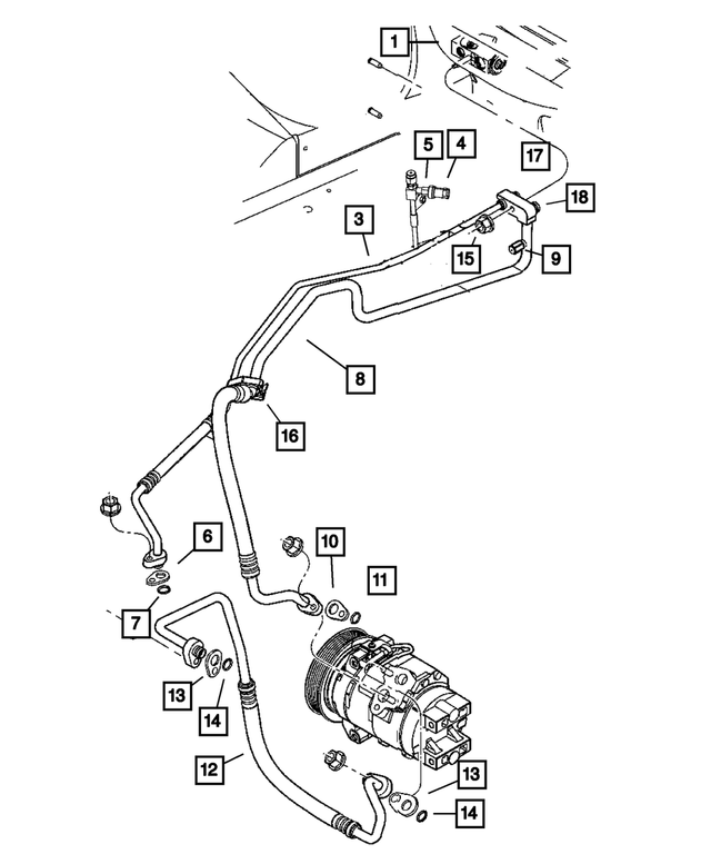 « 5019242AA – Air Conditioning &amp; Heater : Clapet De Non-retour De Climatisation Bouchon, Soupape D`intervention Et De Charge pour Mopar Image »