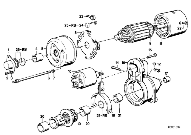 12411352541 - : Repair Kit For Starter for BMW-Motorrad Image