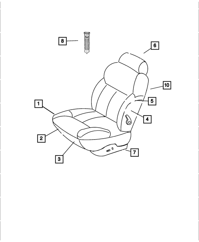 5093533AA - Interior Trim: Seat Cushion Foam, Right &amp; Left for Mopar Image