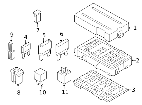 Fuse & Relay for 2010 Ford F-350 Super Duty #1