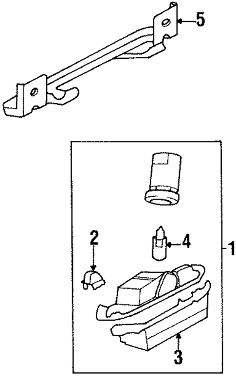 License Lamps for 1998 Dodge Avenger #0