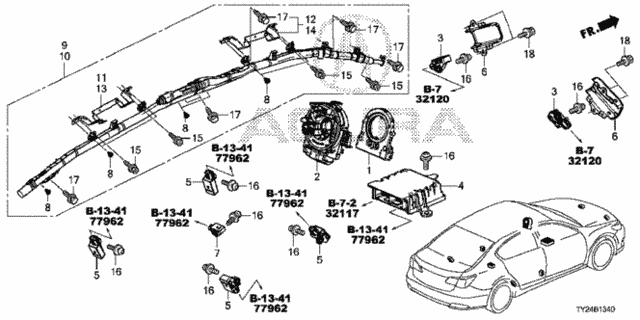 SRS Unit (1) for 2020 Acura RLX #0