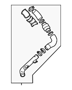 282502B710 - Cooling System: Hose &amp; Tube Assembly for Hyundai Image