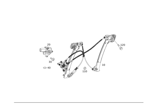 Window Regulator for 2013 Mercedes-Benz SLS AMG&reg; #0