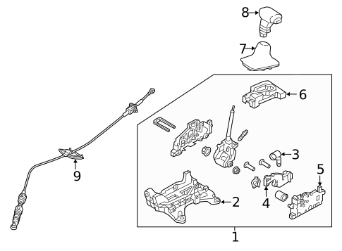 Gear Shift Control for 2021 Kia Rio #0