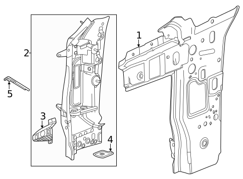 Hinge Pillar for 2024 Chevrolet Equinox EV #0