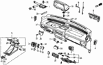 66871611000 - Interior/Bumper: NUT, CENTER PANEL for Honda Image