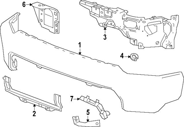 84913656 - Body: Outer Bracket for GM Image