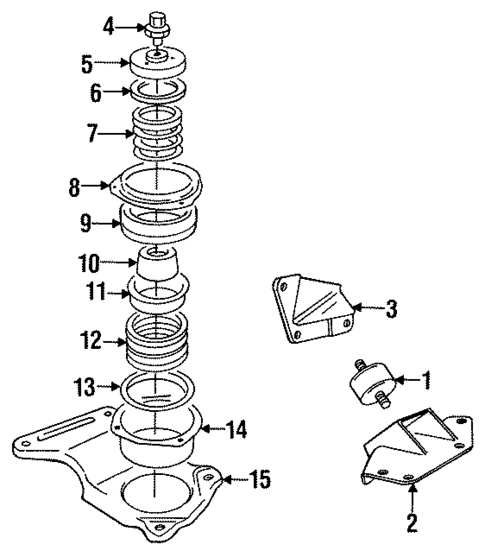 Engine & Trans Mounting for 1992 Jaguar XJS #0