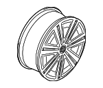 5GM601025R88Z - Suspension: Wheel, Alloy for Volkswagen: Golf Alltrack, Golf SportWagen Image