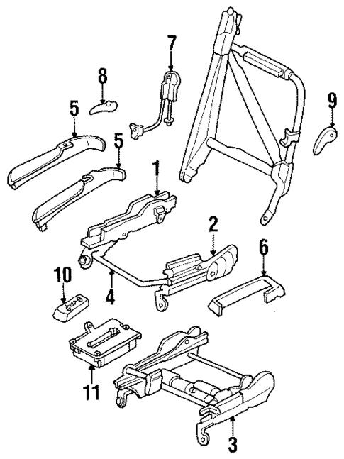Tracks & Components for 2000 Chrysler Sebring #0