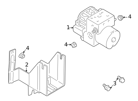 ABS Components for 2001 Chrysler Sebring #1