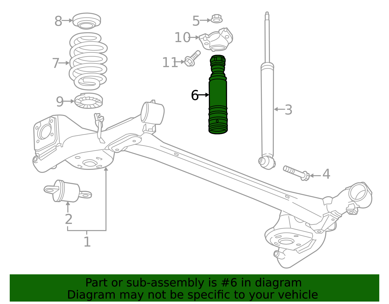 2013-2020 Chevrolet Sonic Rear Shock Absorber Bumper 95943130 | OEM ...