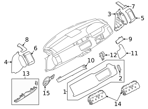 Instrument Panel Components for 2022 Land Rover Range Rover Sport #0