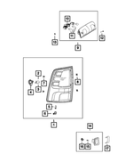 68088551AA - Electrical: Tail Stop Backup Lamp, Left for Mopar Image