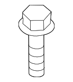 9010906382 - Electrical: Headlamp Assembly Bolt for Scion: iM, iQ, xB | Toyota: C-HR, Corolla, Corolla iM, Matrix, Sienna, Tundra Image