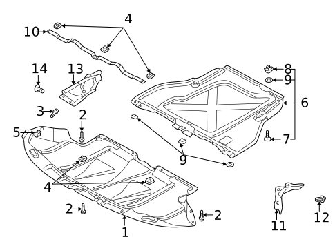 Splash Shields for 2005 Audi A4 Quattro #0