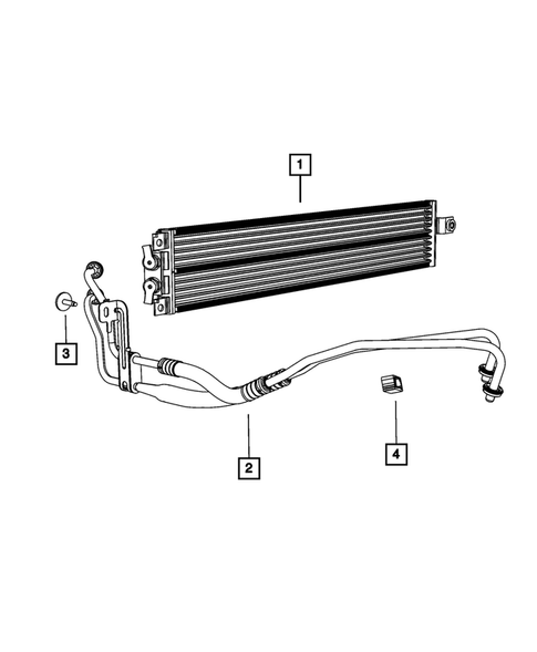 thumbnail image 2 of TYC 19081 External Transmission Oil Cooler Compatible With 2 of 9