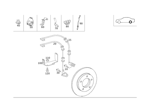 Rear Axle Wiring for 2009 Mercedes-Benz E320 #0