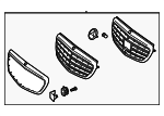 2138808702 - Body: Grille for Mercedes-Benz Image