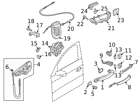 Lock & Hardware for 2009 Audi Q5 #0