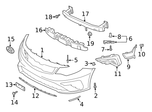 Bumper & Components - Front for 2020 Kia Optima #0