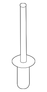 1416003133 - Body: Front Bracket Rivet for Kia Image