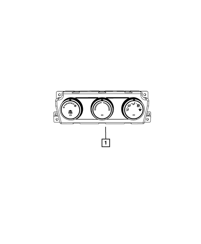 55056828AG - Air Conditioners and Heaters: Heater Control for Mopar Image